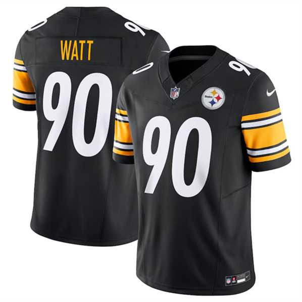 Men & Women & Youth Pittsburgh Steelers #90 T.J. Watt Black 2023 F.U.S.E. Vapor Untouchable Limited Stitched Jersey->san francisco 49ers->NFL Jersey